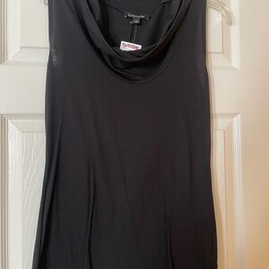 Cow neck sleeveless top